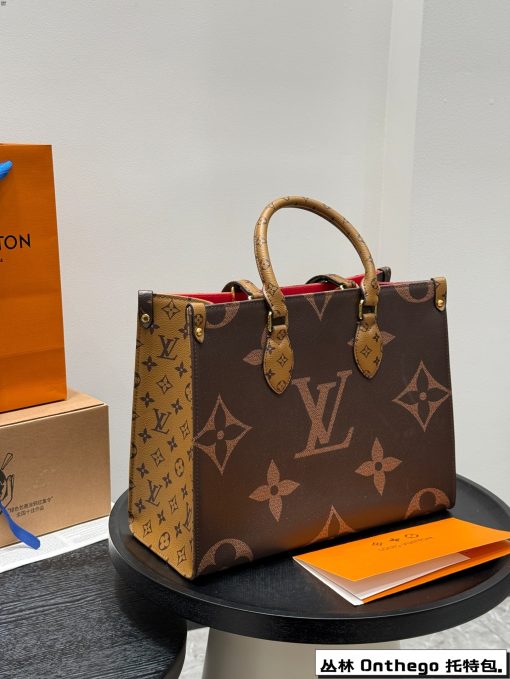 LV Jungle on the go Old Flower Tote Tote Bag - Image 6