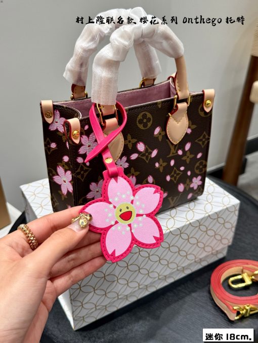 Lv Cherry Blossom Series Tote Bag - Image 5