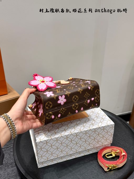 Lv Cherry Blossom Series Tote Bag - Image 8