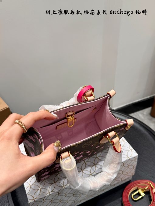 Lv Cherry Blossom Series Tote Bag - Image 9