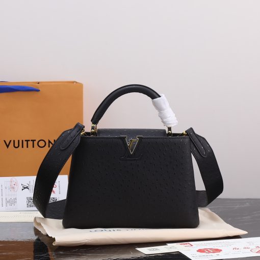 LV Ostrich Black