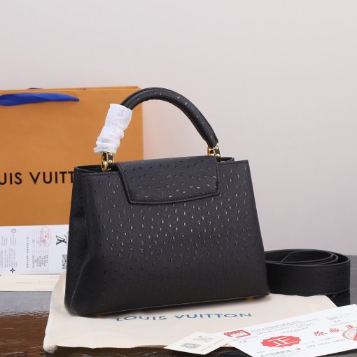 LV Ostrich Black - Image 3