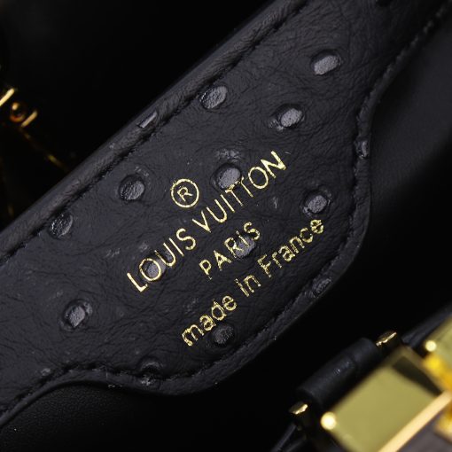 LV Ostrich Black - Image 4