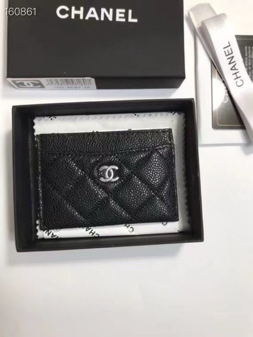 CHANEL caviar card bag
