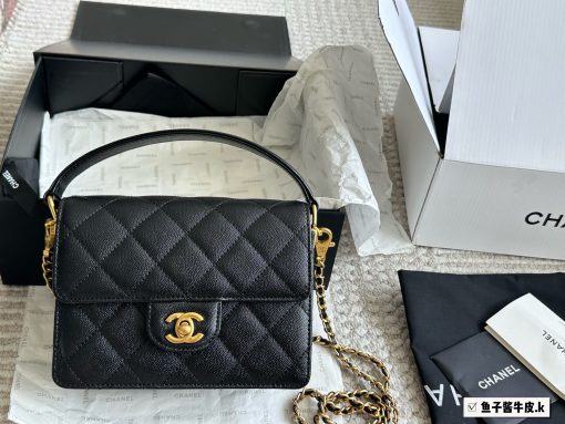 24K Chanel new handle cover bag - Image 10