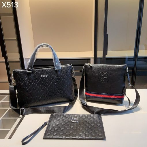Gucci briefcase+shoulder bag+handbag