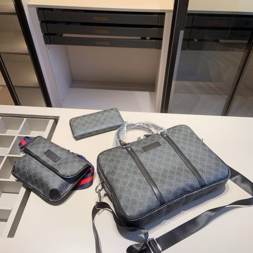 GUCCI briefcase+waist bag+wallet - Image 3