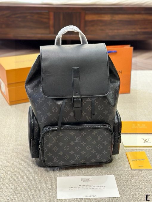 LV Trio Black Flower Backpack