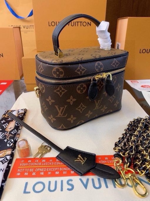 Lv Vanity Floral Makeup Case - Image 4