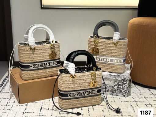 Dior woven water bucket
