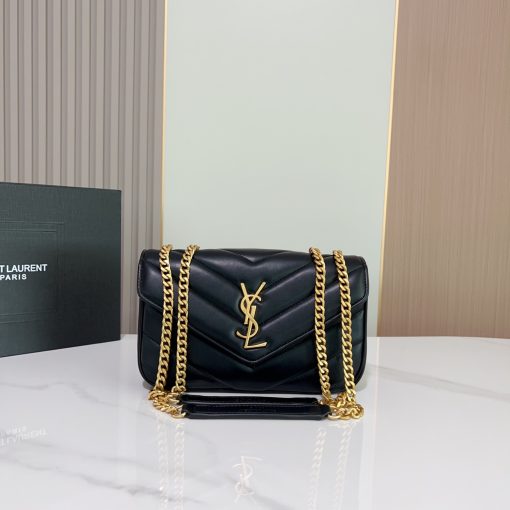 YSL sheepskin patterned chain bag - Image 9