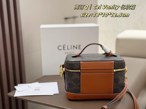 CELINE VANITY Makeup Box Bag - Image 5