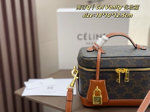 CELINE VANITY Makeup Box Bag - Image 7