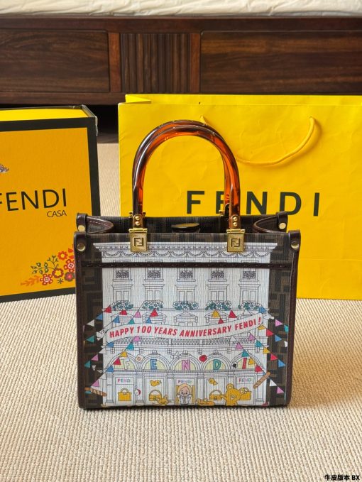 Fendi Peekabo shopping bag - Image 4