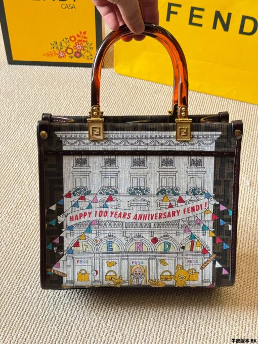 Fendi Peekabo shopping bag - Image 7
