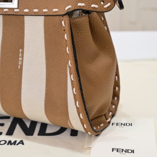 FENDI Striped hand sewn kitten bag - Image 5