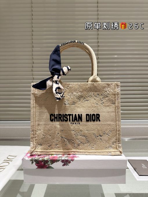 Dior Jacquard Tote Bag
