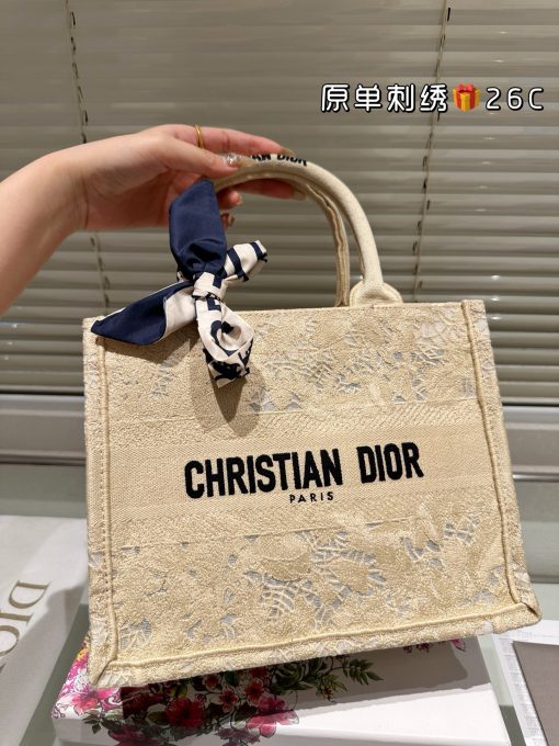 Dior Jacquard Tote Bag - Image 5