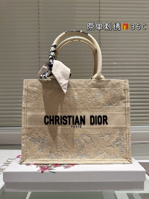 Dior Jacquard Tote Bag - Image 2