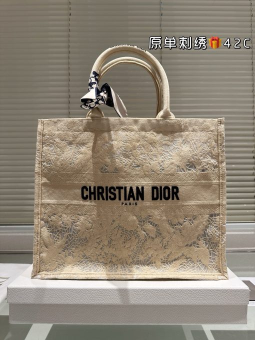Dior Jacquard Tote Bag - Image 4