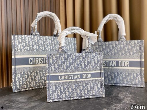 Dior Embroidered Tote Bag - Image 6