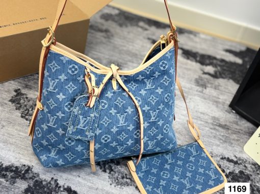 |V denim crossbody, shoulder bag - Image 6