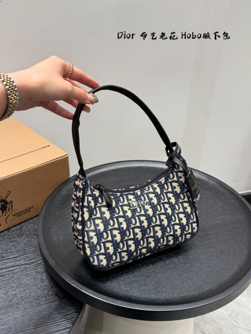 Dior fabric mahjong bag