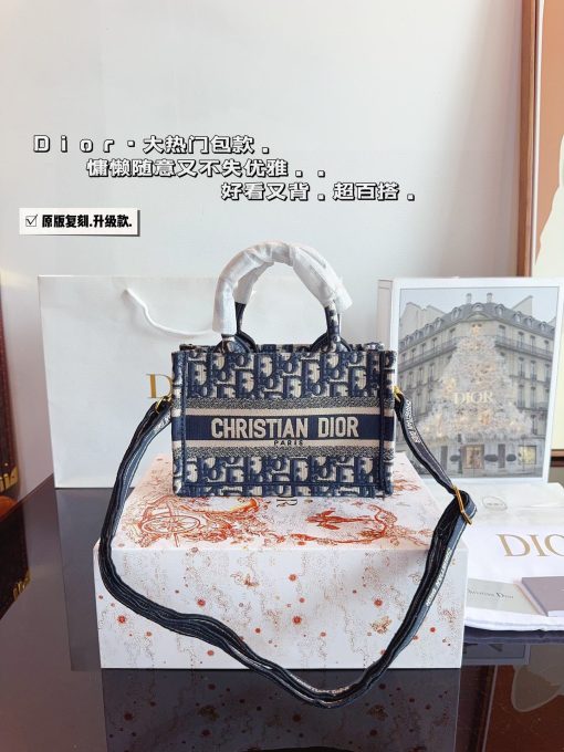 Dior Embroidered Tote Bag