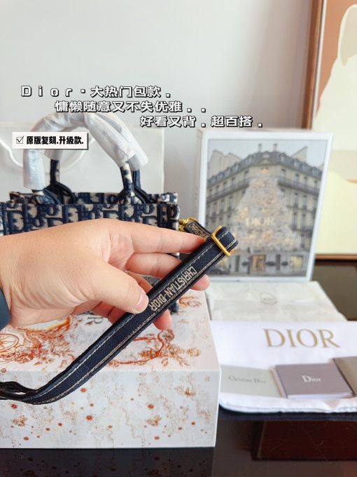 Dior Embroidered Tote Bag - Image 3