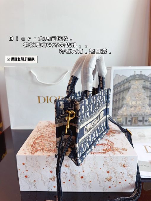 Dior Embroidered Tote Bag - Image 4
