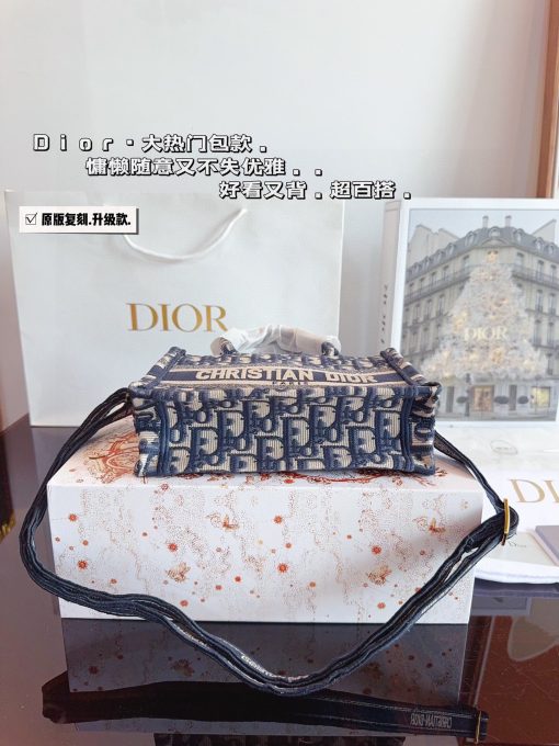 Dior Embroidered Tote Bag - Image 6