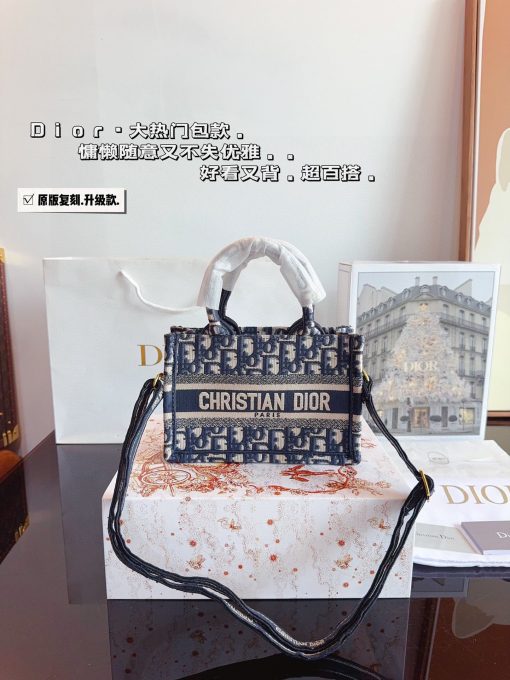 Dior Embroidered Tote Bag - Image 8